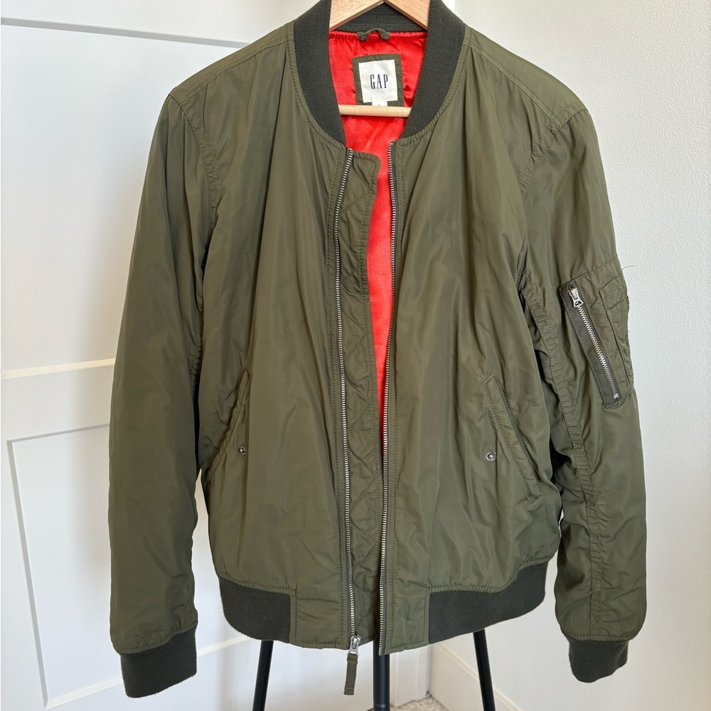 Gap Olive Green Bomber Jacket